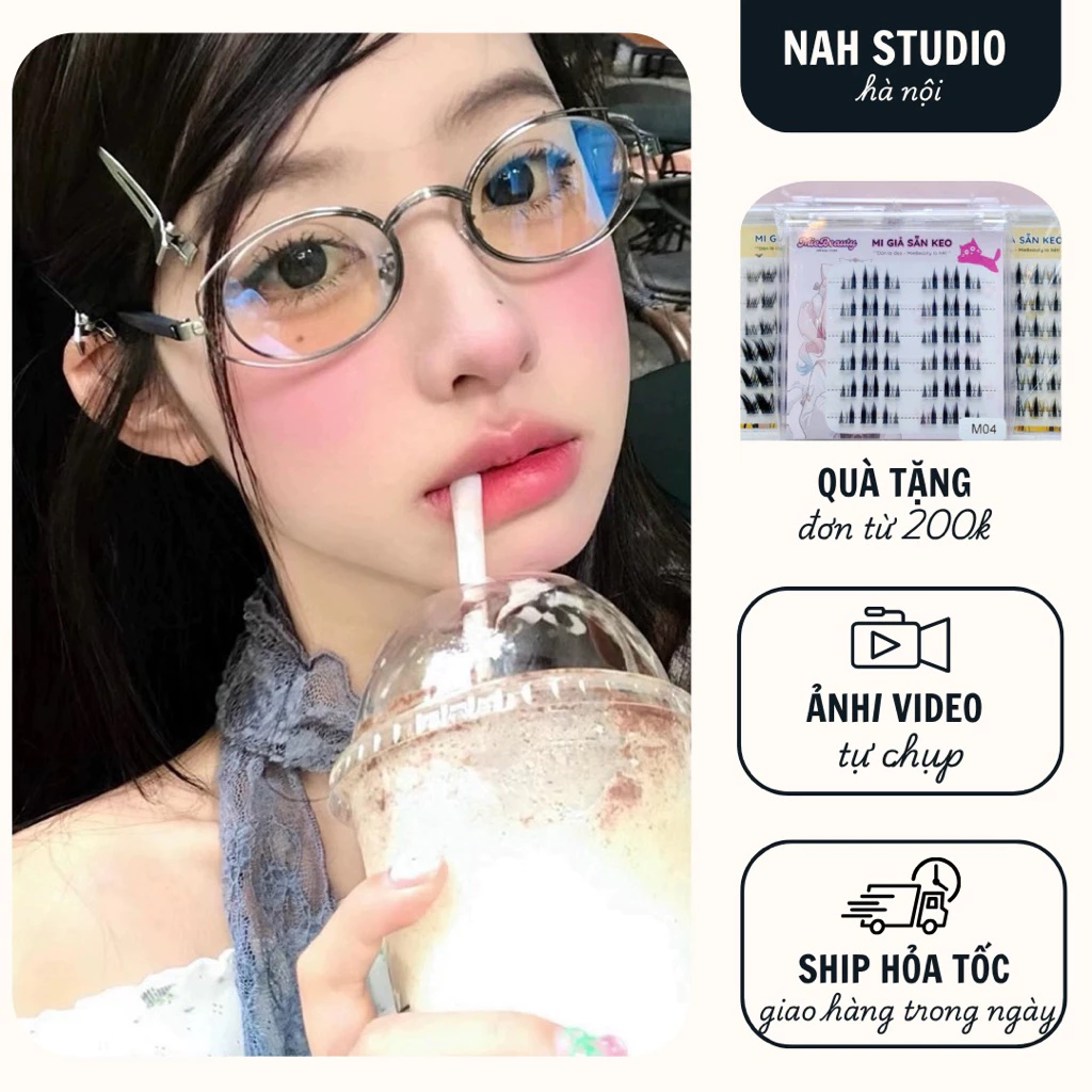 Kính mắt không độ kim loại, kính mắt Y2K 2 viền độc đẹp lạ mắt cao cấp Handmade