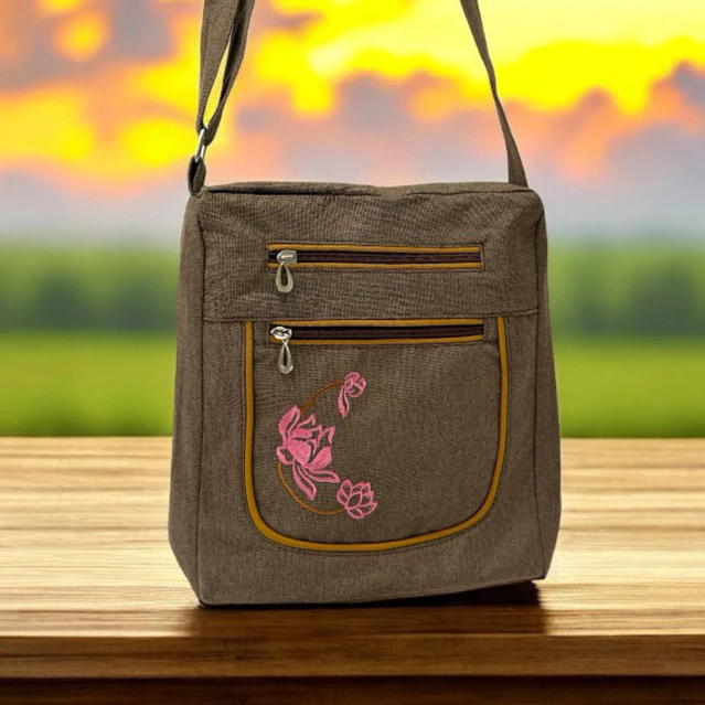 Túi thần kì 25x22cm - túi đeo chéo đi chùa đựng áo tràng, kinh sách, điện thoại, ví tiền