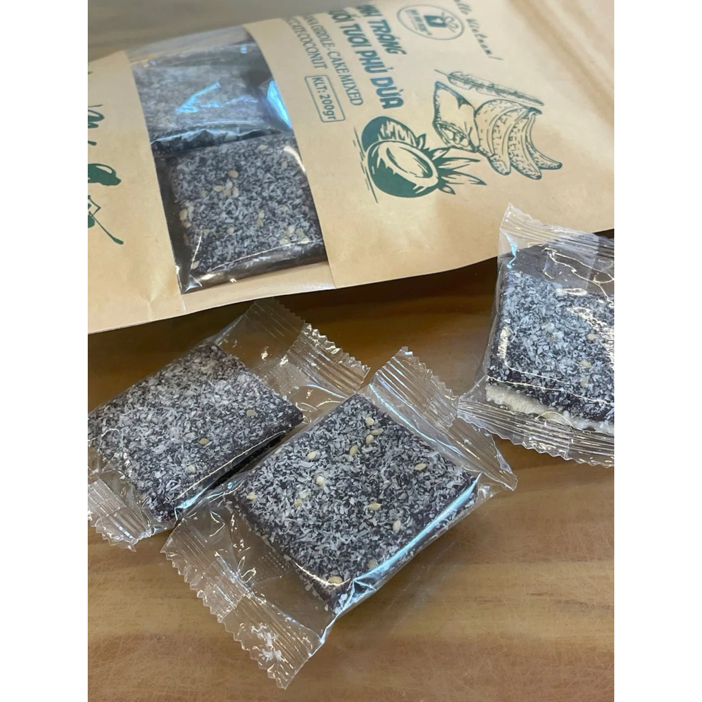 Bánh tráng Chuối tươi phủ dừa giòn dẻo thơm ngon (hũ)