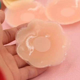 Miếng Dán Ngực Miếng dán ti silicon hộp xanh siêu mỏng mềm nhẹ dùng được nhiều lần Nữ Women Voi Sen Voi Sen Hoa Sen