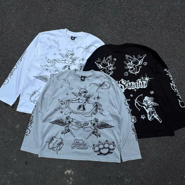 Áo thun dài tay Fafic Tatto Long Sleeve Tee cotton premium BIG BOXY from rộng Nam nữ Unisex