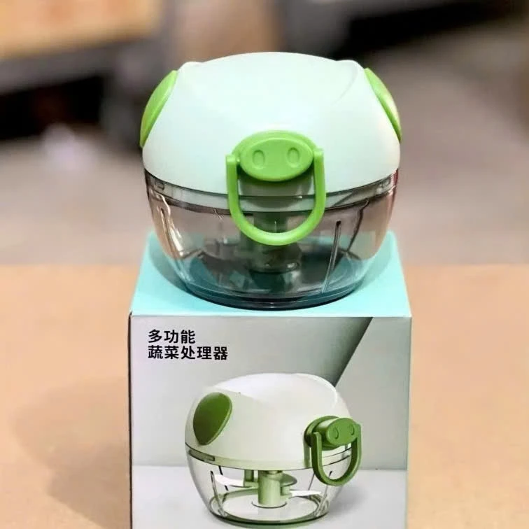 Máy Xay Tỏi Ớt Cầm Tay Mini, Dụng Cụ Xay Tỏi, Ớt Có Dây Rút Tiện Lợi, Máy Xay Nhà Bếp Mini