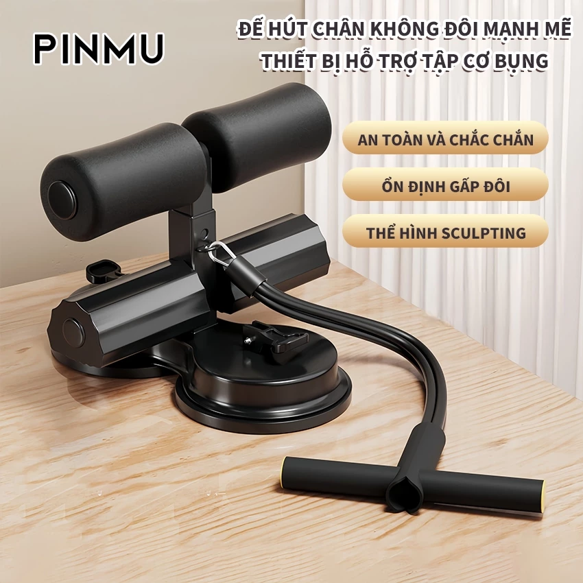 Gập Bụng PINMU Dụng Cụ Tập Cơ Có Đế Hút Chân Không Giảm Cân Luyện Đa Năng Eo Thon Dành Cho Nam Nữ
