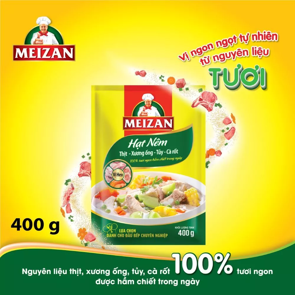 Hạt Nêm Meizan Vị heo 400gr