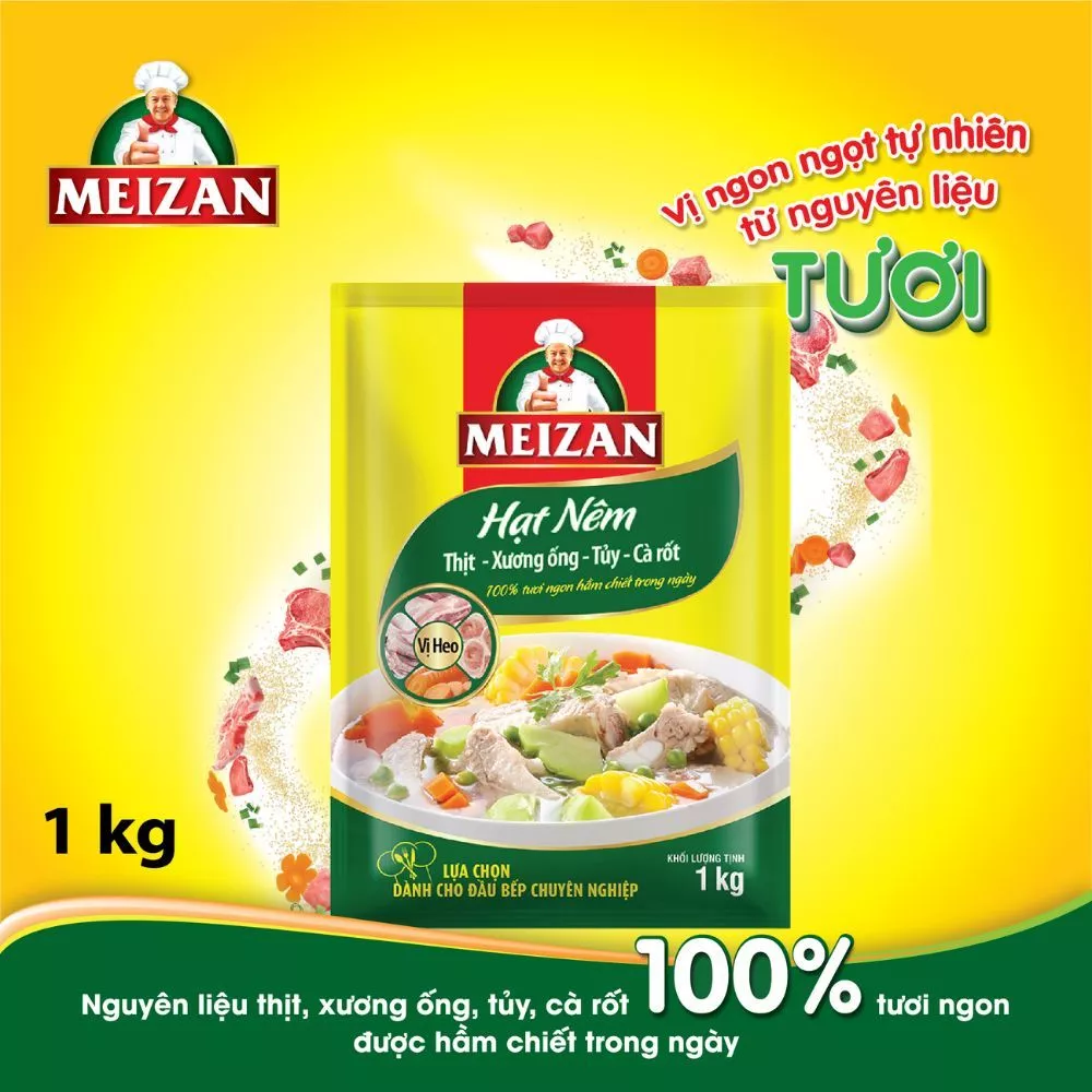 Hạt Nêm Meizan Vị Heo 1kg