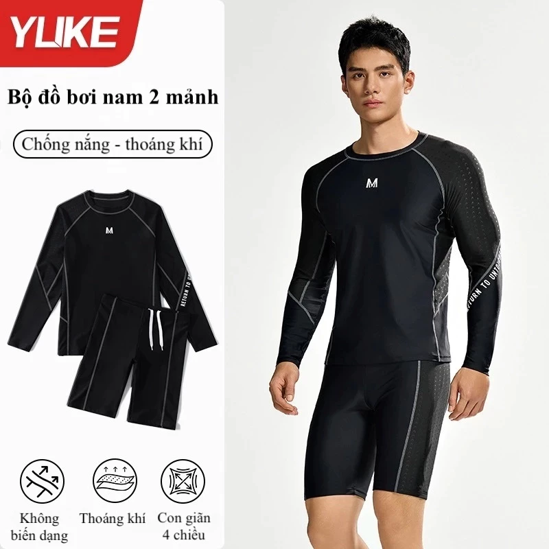 Bộ Set Quần Áo bơi nam dài tay YUKE QSF893 - nhập khẩu chính hãng