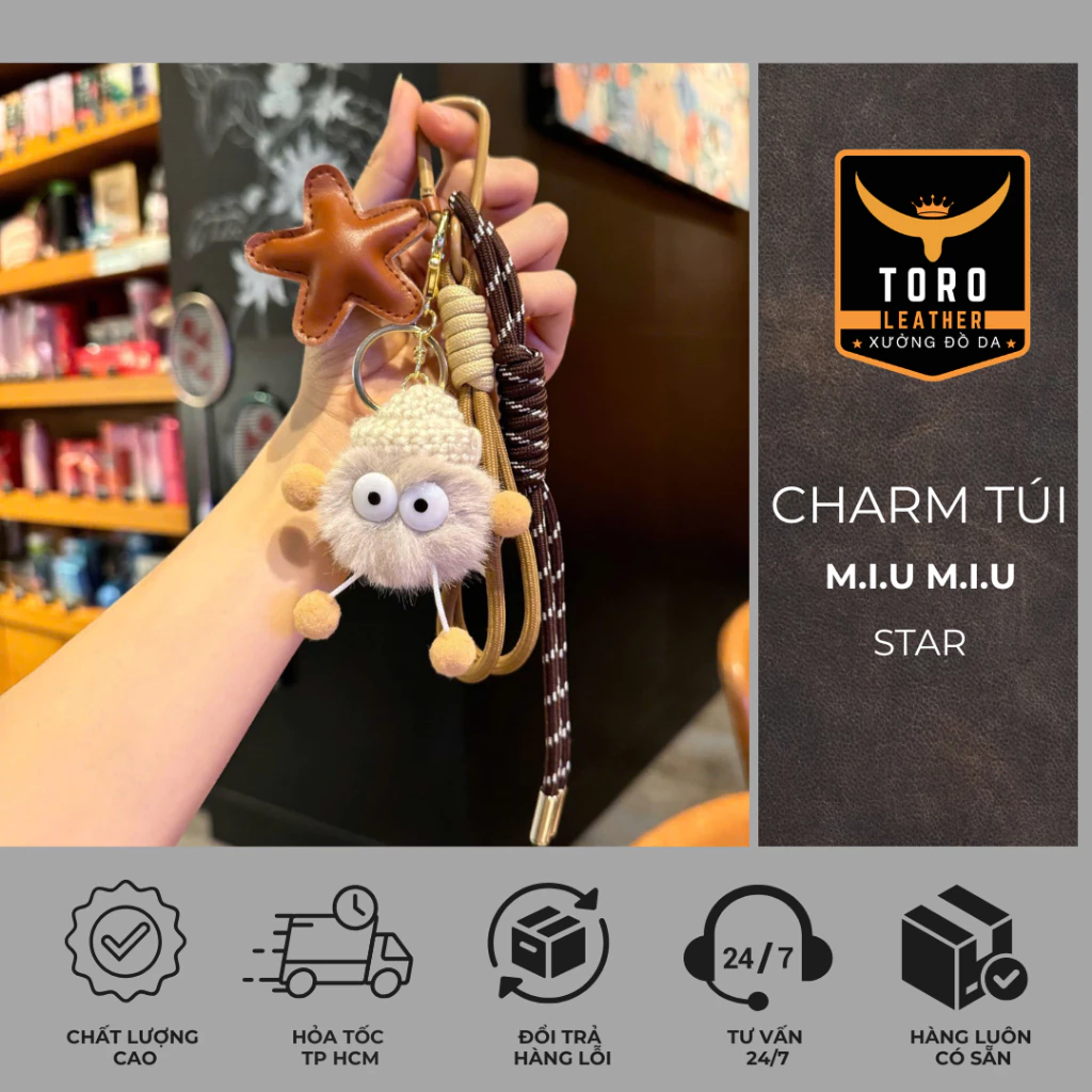 CHARM STAR (Hàng có sẵn HCM) - Charm túi xách hot trend 2025