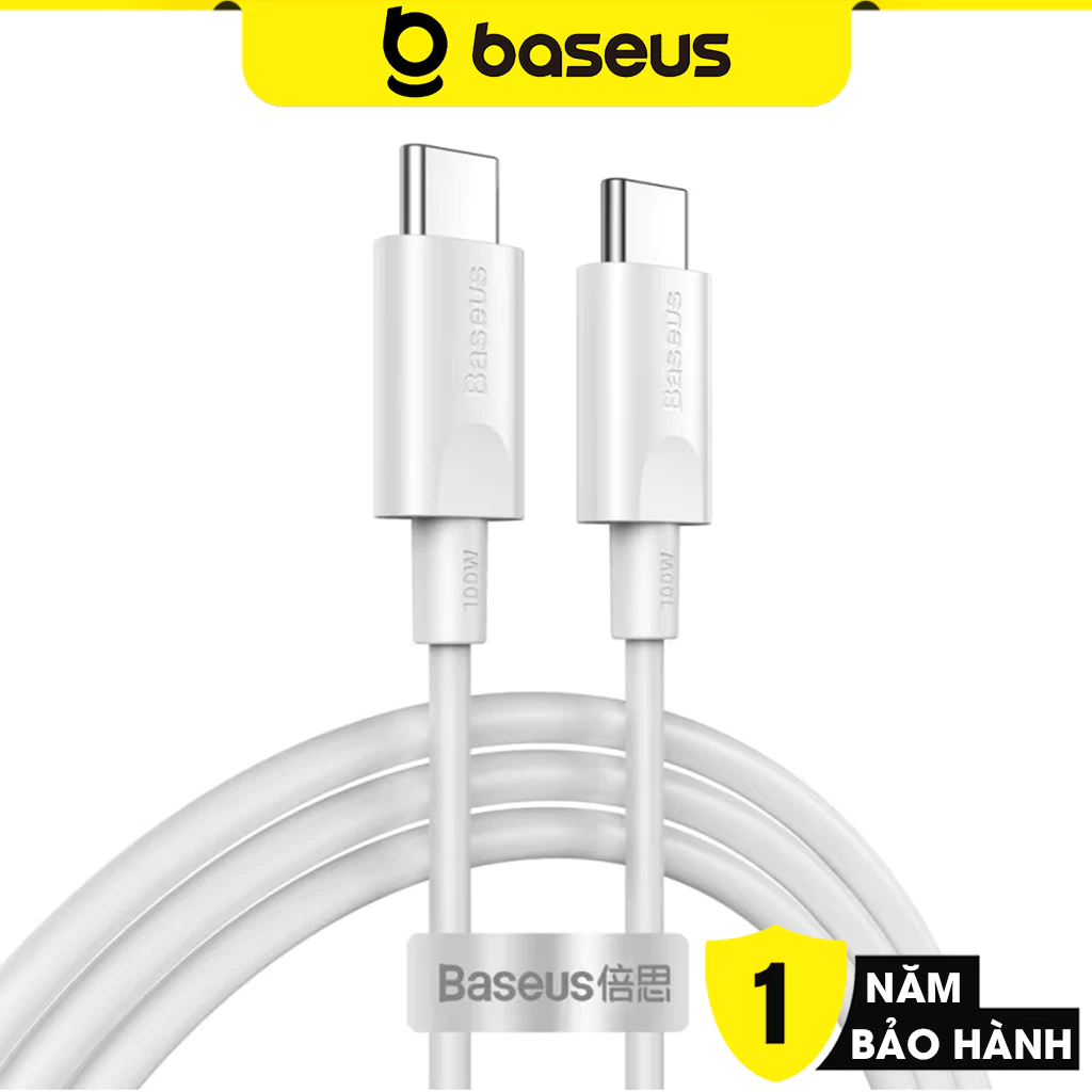 Cáp sạc nhanh, siêu bền Baseus Xiaobai Series Type-C 100W (20V/5A,Type C Quick Charging & Sync Data TPE Cable)