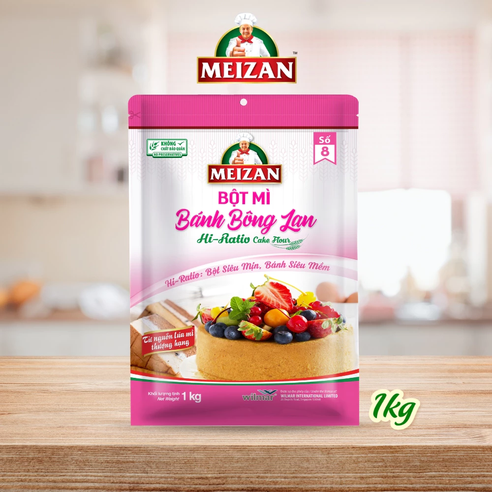 Bột mì Meizan Bánh bông lan 1kg
