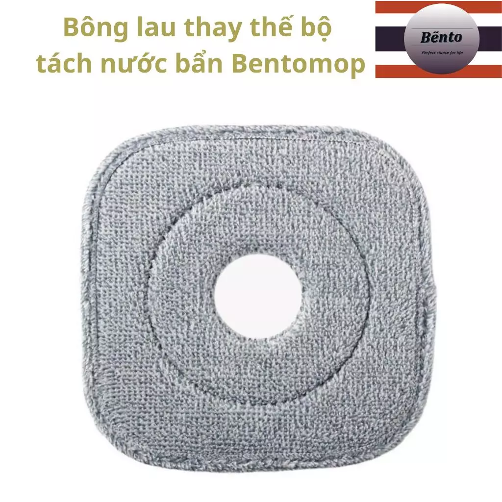 Bông lau thay thế bộ cây lau nhà tách nước bẩn Bentomop
