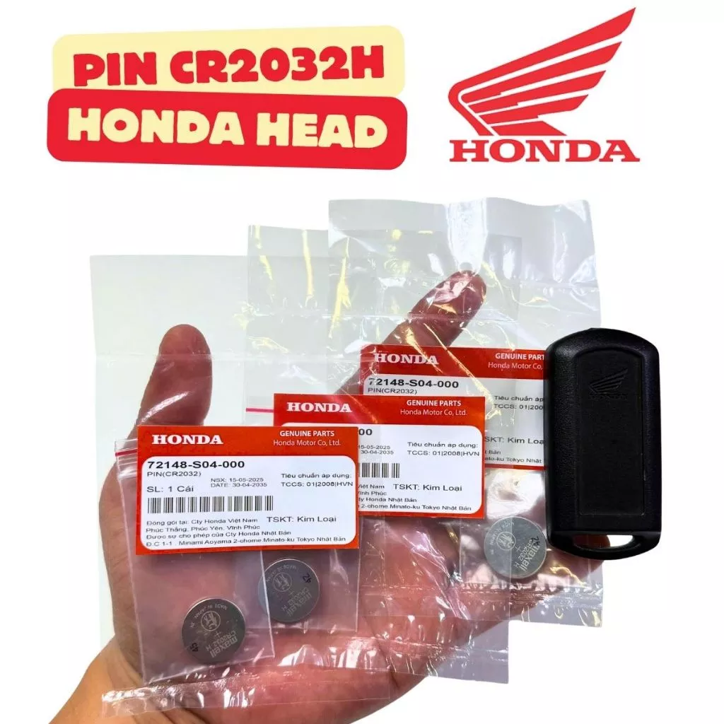 PIN CR2032H chuẩn HEAD cho xe máy dung lượng lớn
