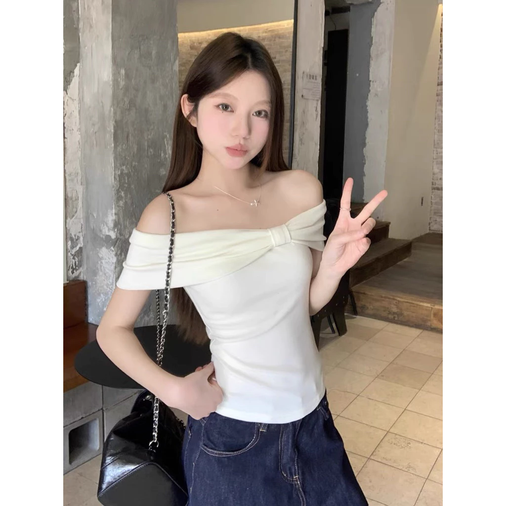 Áo trễ vai tiểu thư cho nữ