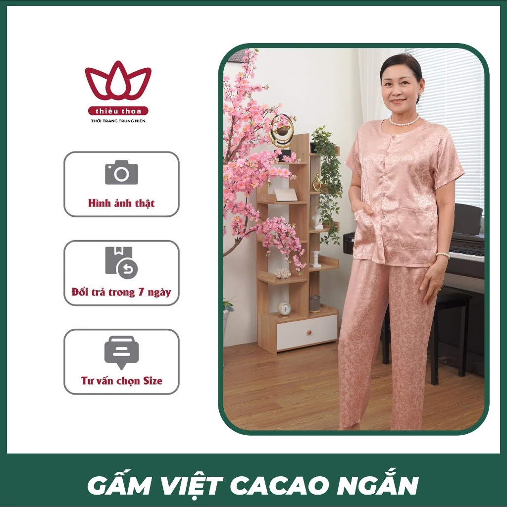 Đồ Gấm - Đồ Bộ Gấm Việt Thời Trang Trung Niên Tôn Lên Nét Đẹp Truyền Thống Của Người Phụ Nữ Việt Nam