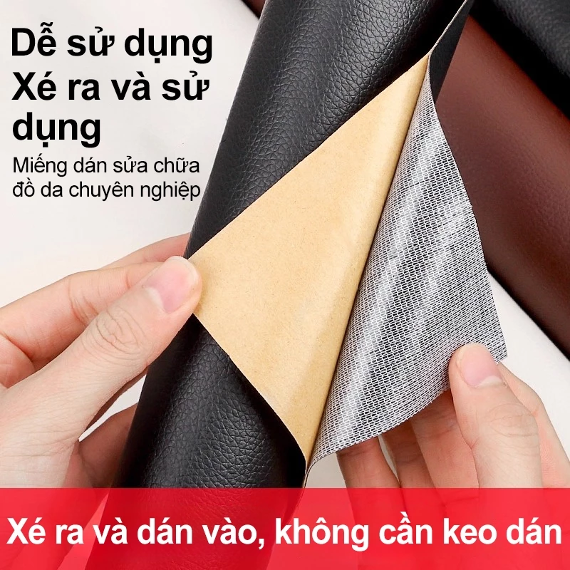 YAKO Sofa da dán Miếng dán vải da PU cỡ lớn kích thước Thích hợp cho việc sửa chữa đồ nội thất, ghế sofa, ghế ô tô bằng