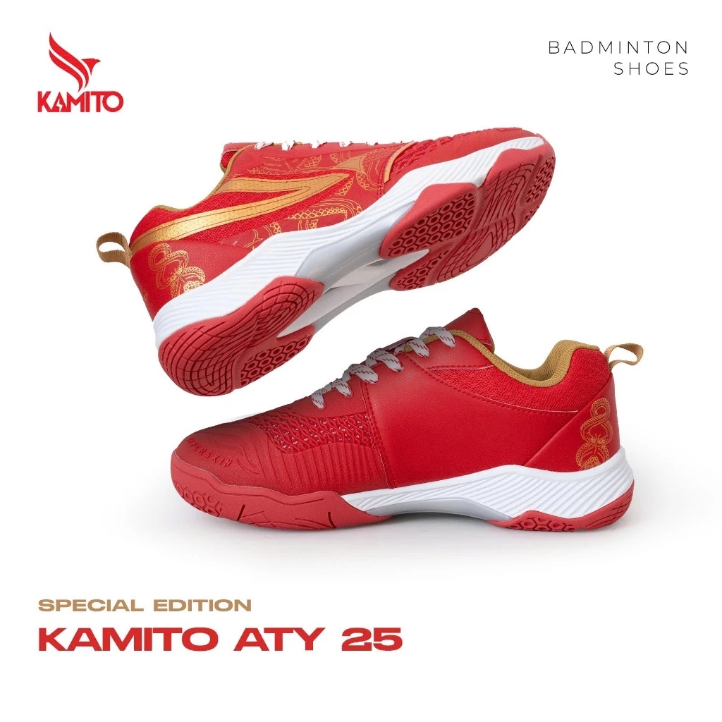 Giày Cầu Lông Kamito ATY25, Đế Nhẹ,Phylon êm ái có giảm chấn tốt Bám Sân, Thoáng Khí