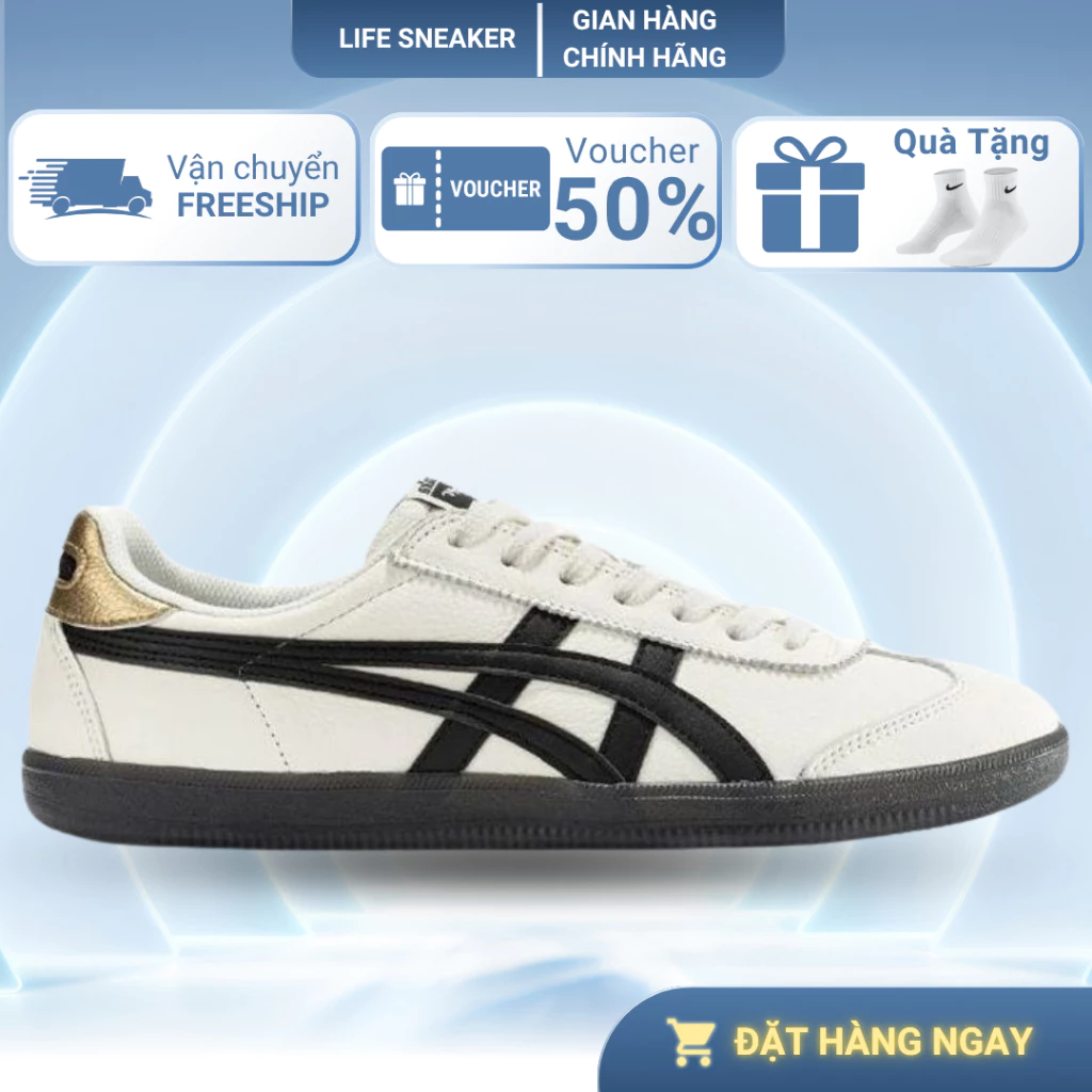 [ Chính Hãng ] Giày thể thao sneaker_Onitsuka Tiger Tokuten Kem Gót Vàng "Cream Cloud Gold" LIFE.SNEAKER