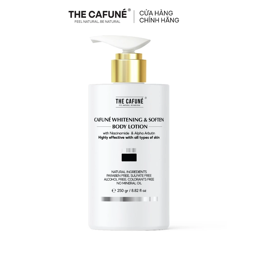 Kem Body Hỗ Trợ Dưỡng Trắng Da The Cafuné Bản Nâng Cấp Kết Cấu Dạng Lotion 250g Dưỡng Body Chống Lão Hóa Niacinamide