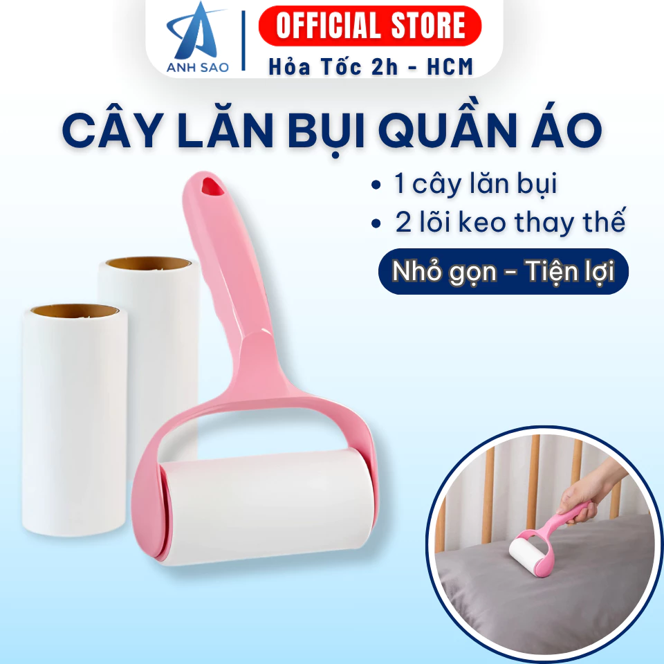 Cây Lăn Bụi Quần Áo Ga Gối Nệm Ánh Sao Siêu Sạch Dễ Thay Lõi Tiện Lợi Dễ Dùng