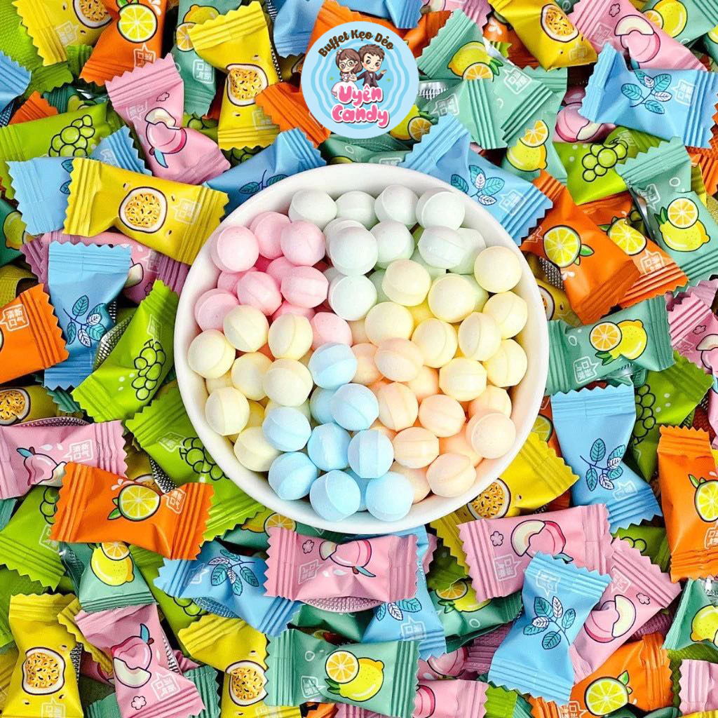 [ Mix 12 Vị ] Kẹo Ngậm Trái Cây, Mát Lạnh Bạc Hà, Thơm Miệng, Không Đường, Hàng Loại 1 CHÍNH HÃNG