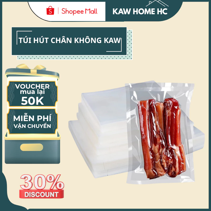 ( Quà Tặng )Túi hút chân không hai mặt trơn