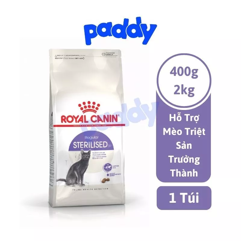 Hạt Cho Mèo Triệt Sản Trưởng Thành Royal Canin Sterilised 37