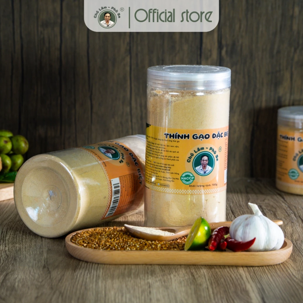 Combo 2 hộp thính gạo loại đặc biệt dùng làm nem thính, gỏi cá Chú Lâm - Phù Sa