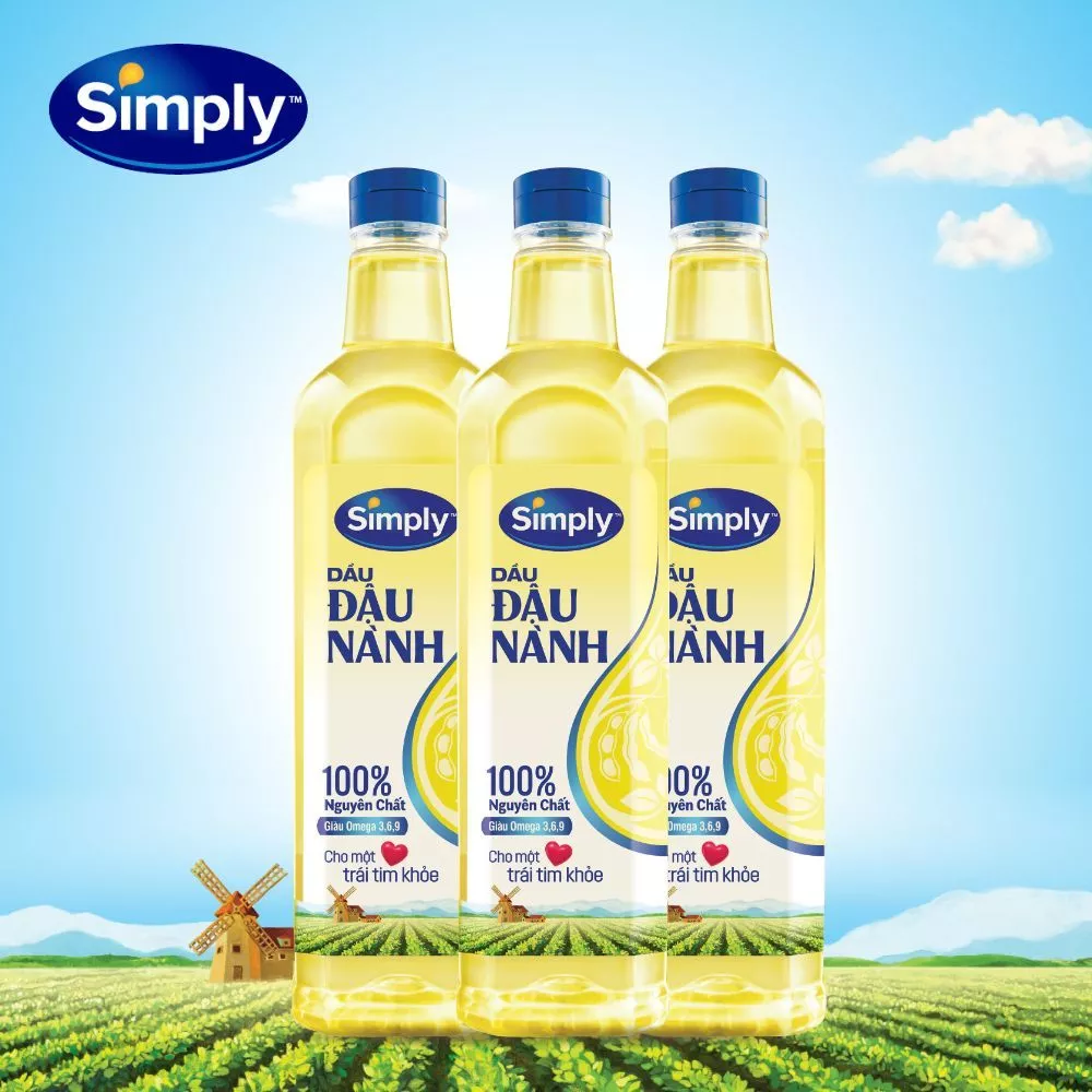[LS] Combo 3 Dầu Đậu Nành Simply 1L nguyên chất