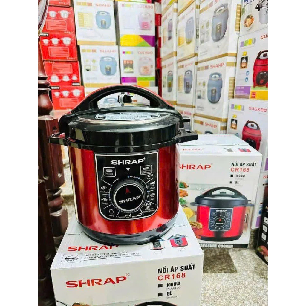 NỒI ÁP SUẤT ĐA NĂNG SHARP DUNG TÍCH 6L - CHÂN ÁI CỦA CHỊ EM NỘI TRỢ [Giá Buôn]