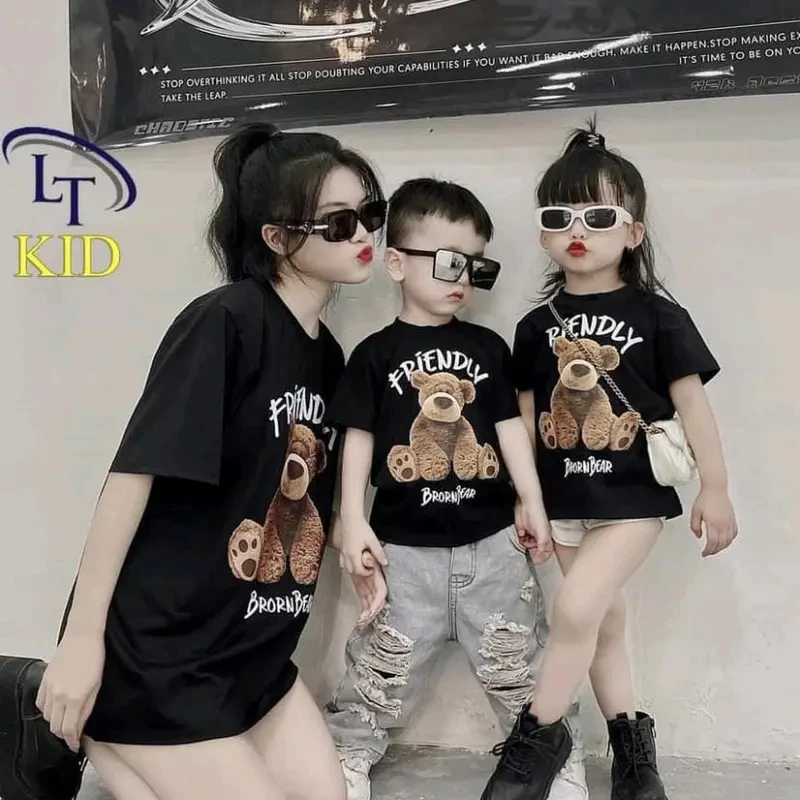 Áo Thun Gia Đình In Hình Gấu Đủ Size 8_75kg
