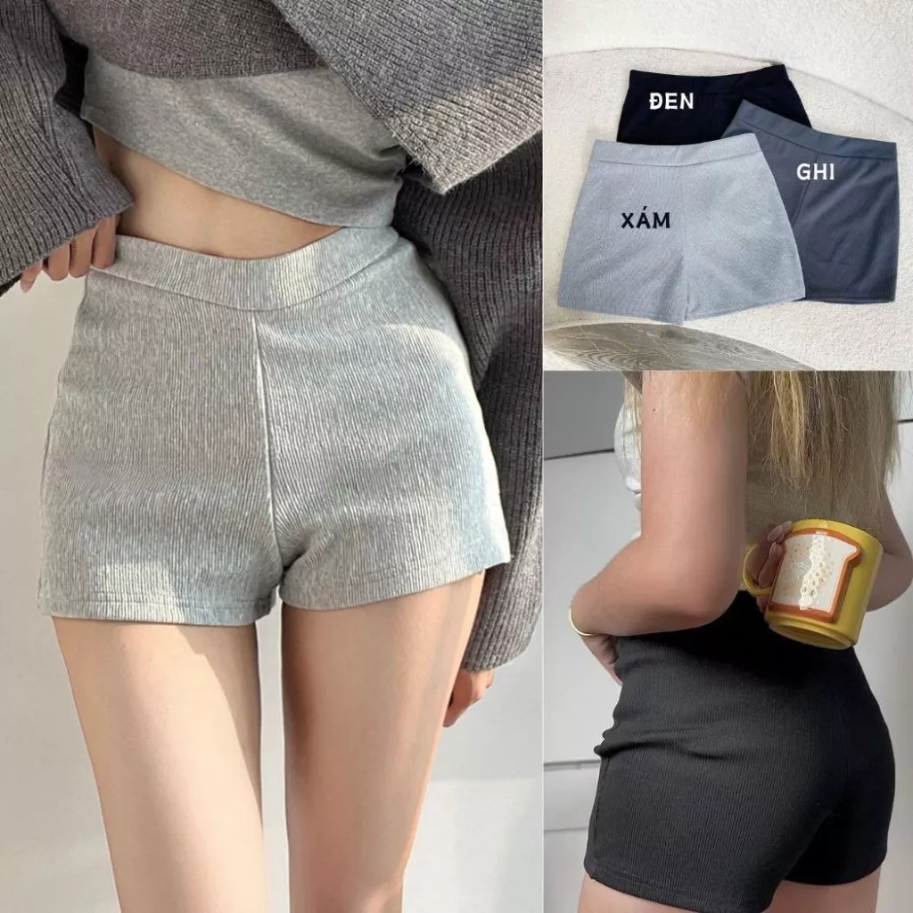 Quần đùi legging nữ bigsize 50-95kg cạp cao tôn dáng chất vải thun ruby Hàn co giãn thể thao dễ vận động - Q529