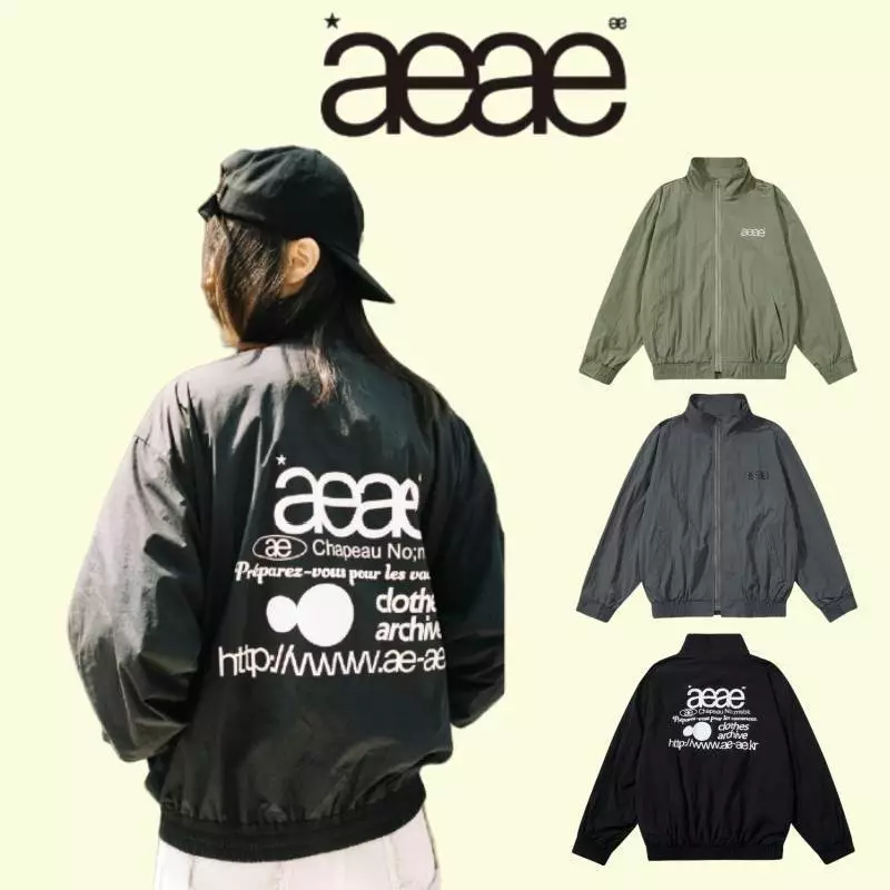 Hàn Quốc daishop aeae áo gió mỏng áo khoác áo gió cho nam giới và phụ nữ đôi ăn mặc lỏng lẻo mùa thu giản dị