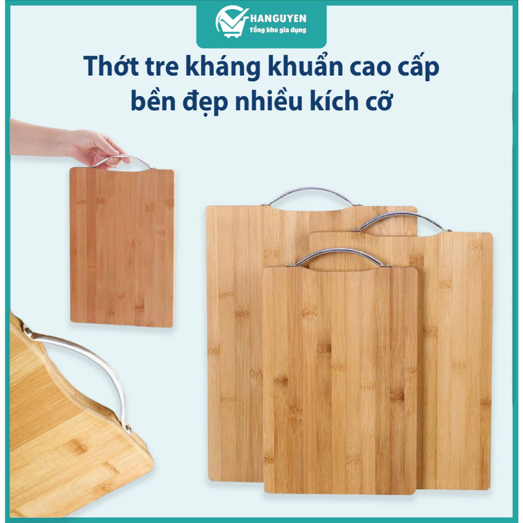 Thớt tre kháng khuẩn cao cấp bền đẹp nhiều kích cỡ tiện lợi cho nhà bếp hàng ngày