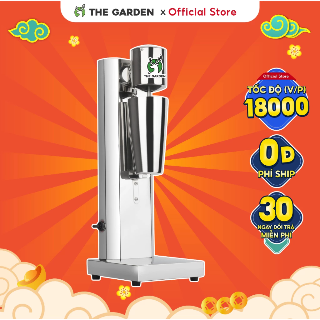 Máy khuấy trà - lắc sữa - đánh sữa MilkShake THE GARDEN x GREENMIX GMS-1 - 2 tốc độ