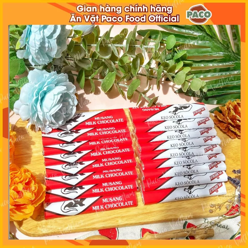 Thanh Socola Chồn Milk Chocolate MUSANG-ăn vặt tuổi thơ Paco Snack Food