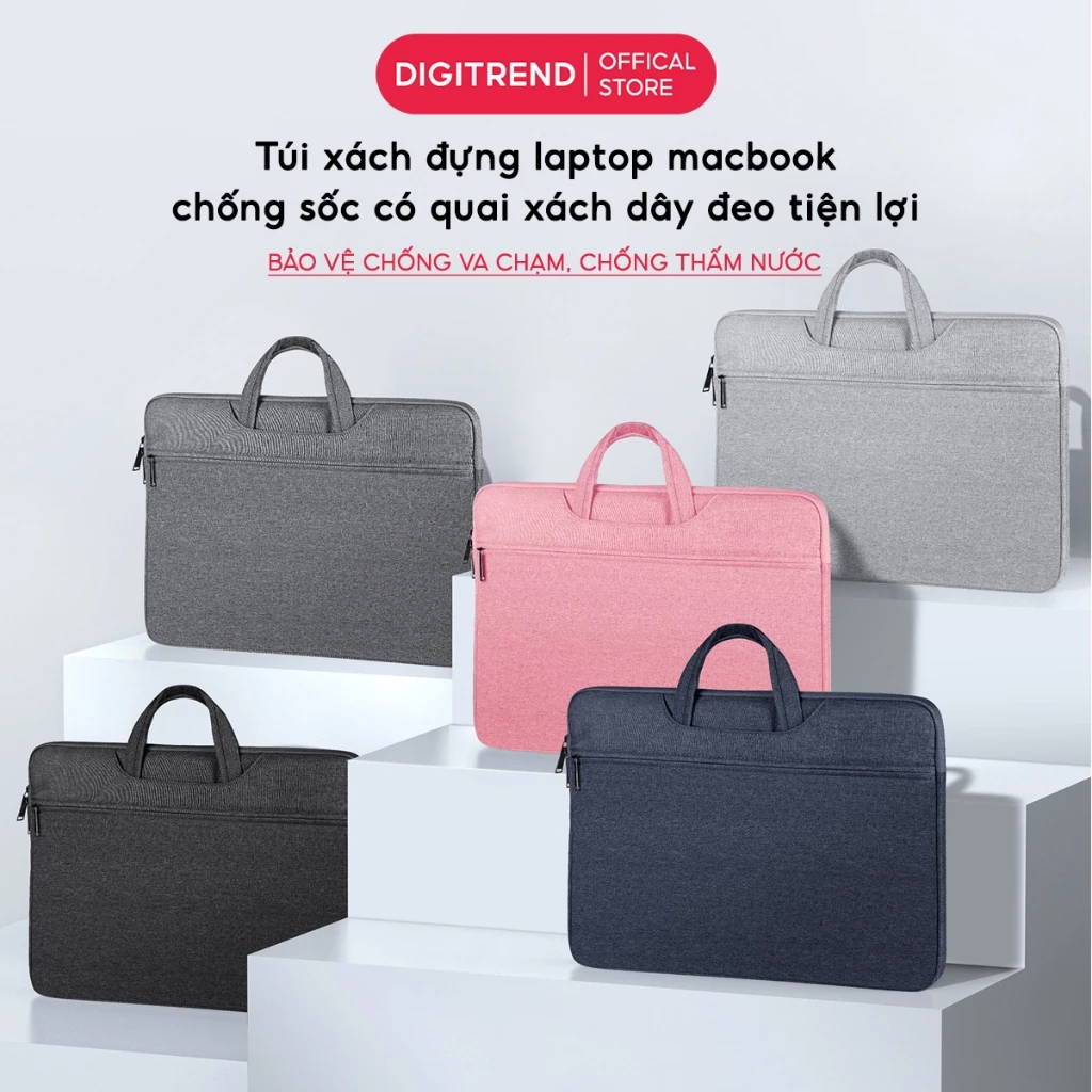 Túi Đựng Laptop Chống Sốc Có Quai Xách Đựng Nhiều Ngăn Chống Nước Phù Hợp MácBook và Laptop Các Cỡ