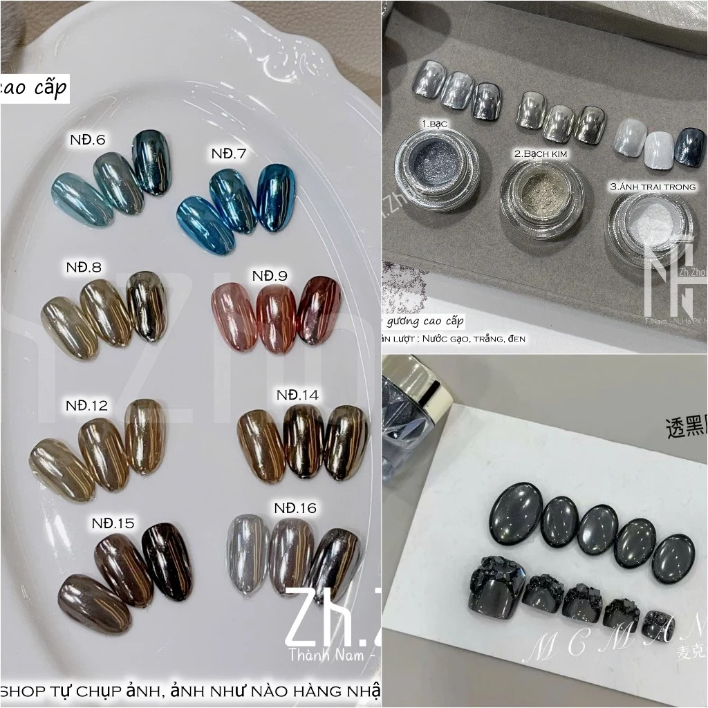Tổng hợp Tráng gương các màu ,tráng gương vàng bạc, tráng gương bóng, tráng gương ngọc trai trong