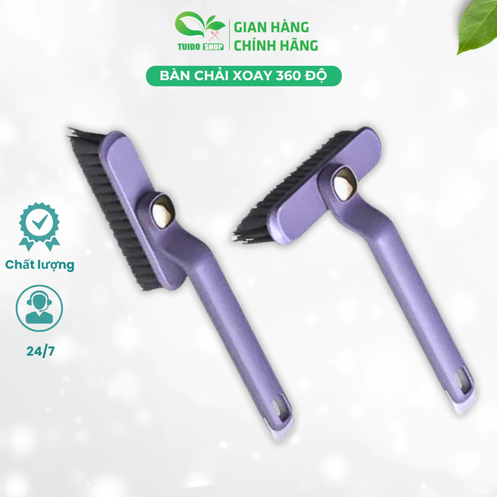 Bàn Chải Xoay 360 Độ , Bàn Chài Chà Sàn Khe Hở, Bàn Chải Cọ Rửa, Làm Sạch Mọi Ngóc Ngách TUIDO SHOP
