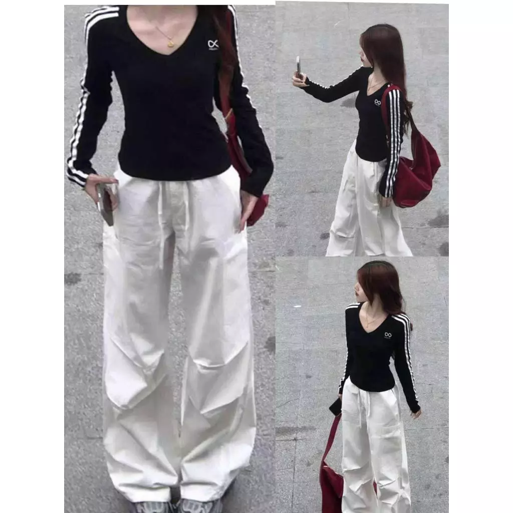 Áo Thun Nữ Dài Tay Dáng Ôm Body, Áo Dài Tay In Hình Phối Raglan Chất Tăm Gân Siêu Co Giãn Mịn Dày Dặn Phong Cách Basic