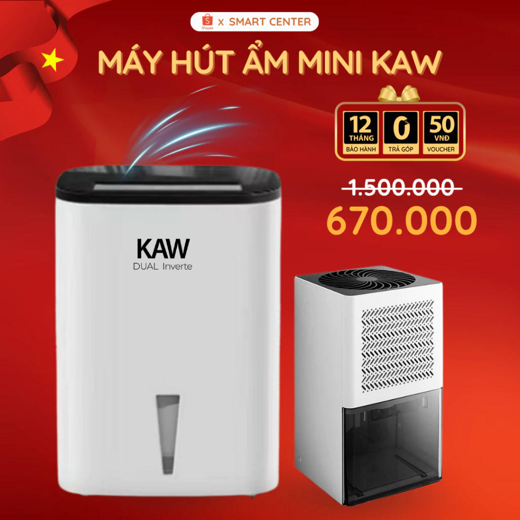 Máy Hút Ẩm Lọc Không Khí KAW K12L, Dùng Văn Phòng, Sử Dụng Trong Gia Đình, Hàng Chính Hãng BH 12T