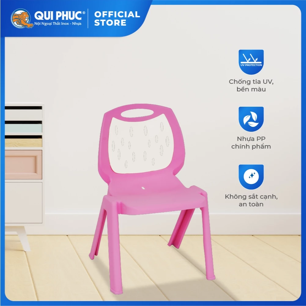 [HỎA TỐC] Ghế học sinh Baby Kan QUI PHÚC, phù hợp làm ghế ngồi học cho bé, thoải mái, chắc chắn