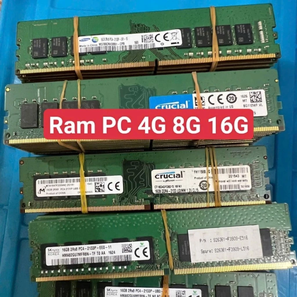 Ram PC 8G 16G 4G DDR4. Buss 2133 2400 2666 3000 3200
