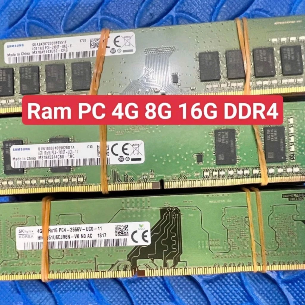 Ram PC 16G 8G 4G DDR4. Lắp Cây Máy Tính Để Bàn