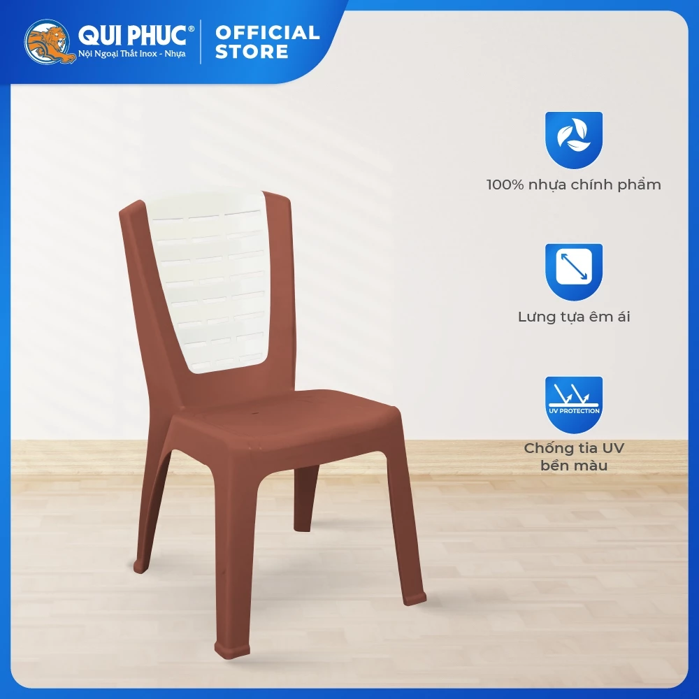 Ghế nhựa tựa lưng Super QUI PHÚC, size nhỏ, combo 6,10 ghế, phù hợp làm ghế ngồi học cho bé, chống trượt, an toàn
