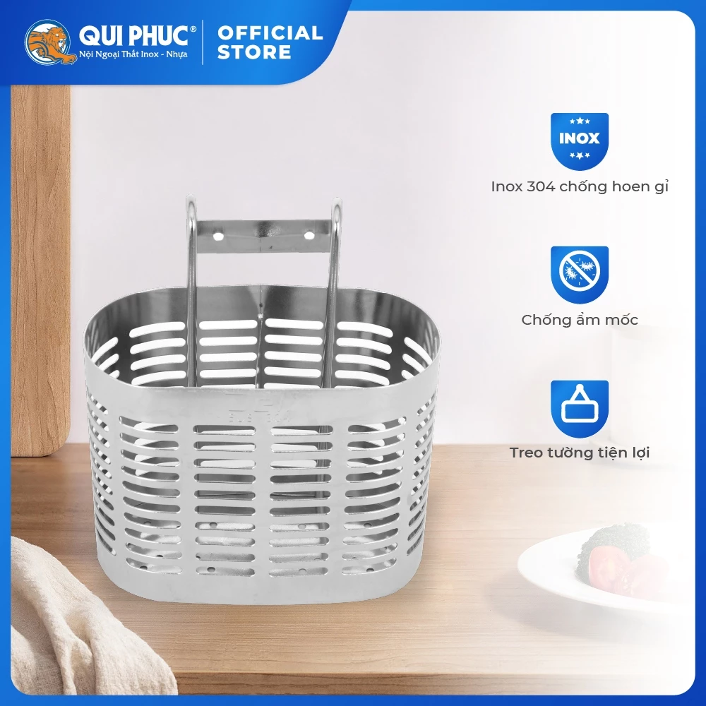 [HỎA TỐC] Ống đũa Deli Oval QUI PHÚC, 2-3 ngăn, tiện lợi, inox 304 không gỉ, sáng bóng, cao cấp