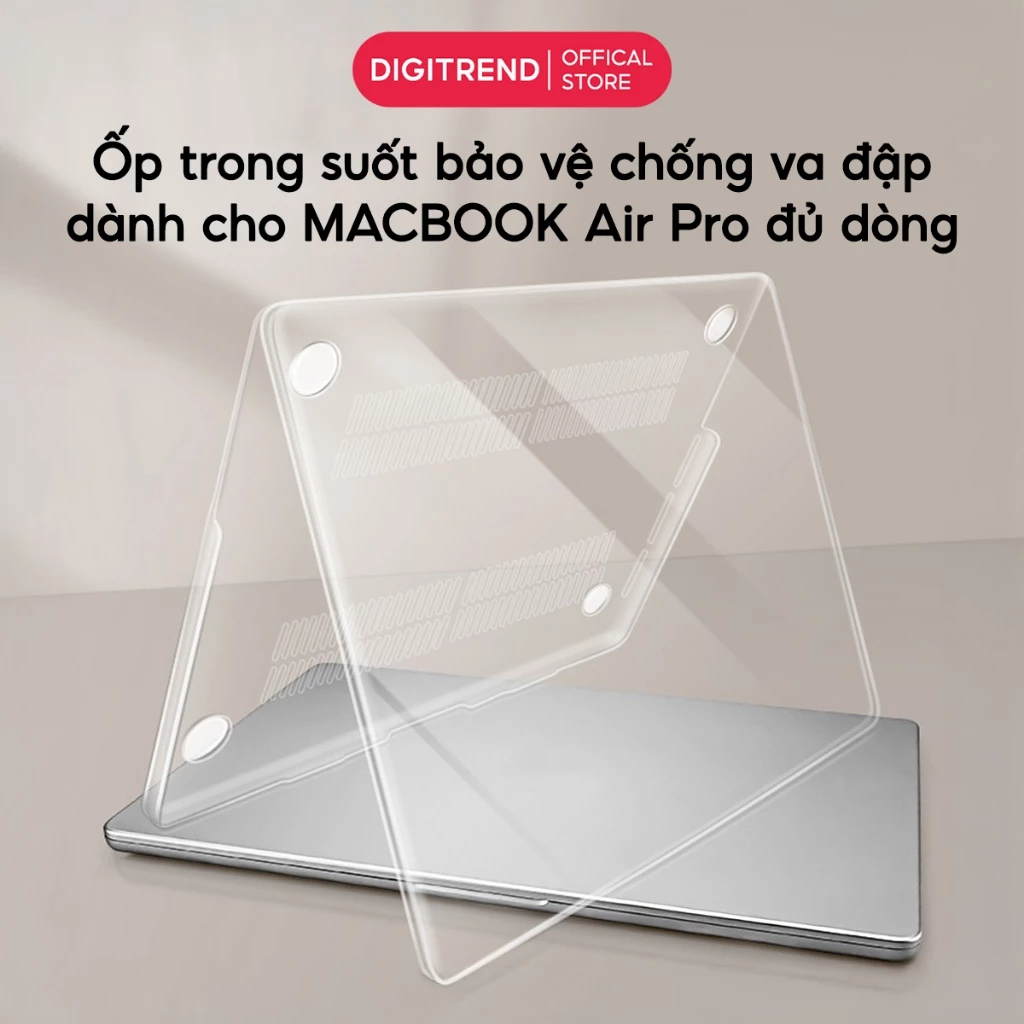 Case ốp Mácbook trong suốt Air 13.6 M2M3 . Ốp lưng bảo vệ Mácbook  đủ dòng Air /Pro 13-16 inch