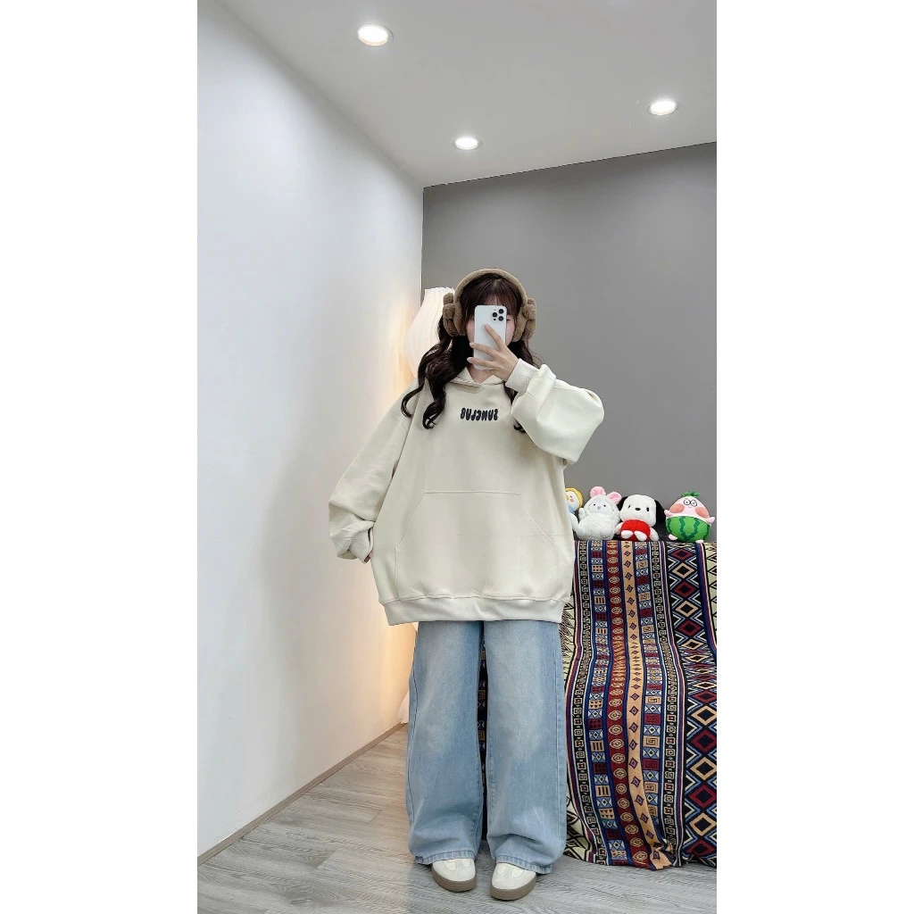 (DEAL MỞ BÁN ) ÁO HOODIE KEM MIN FULL LƯNG SUNCLUB