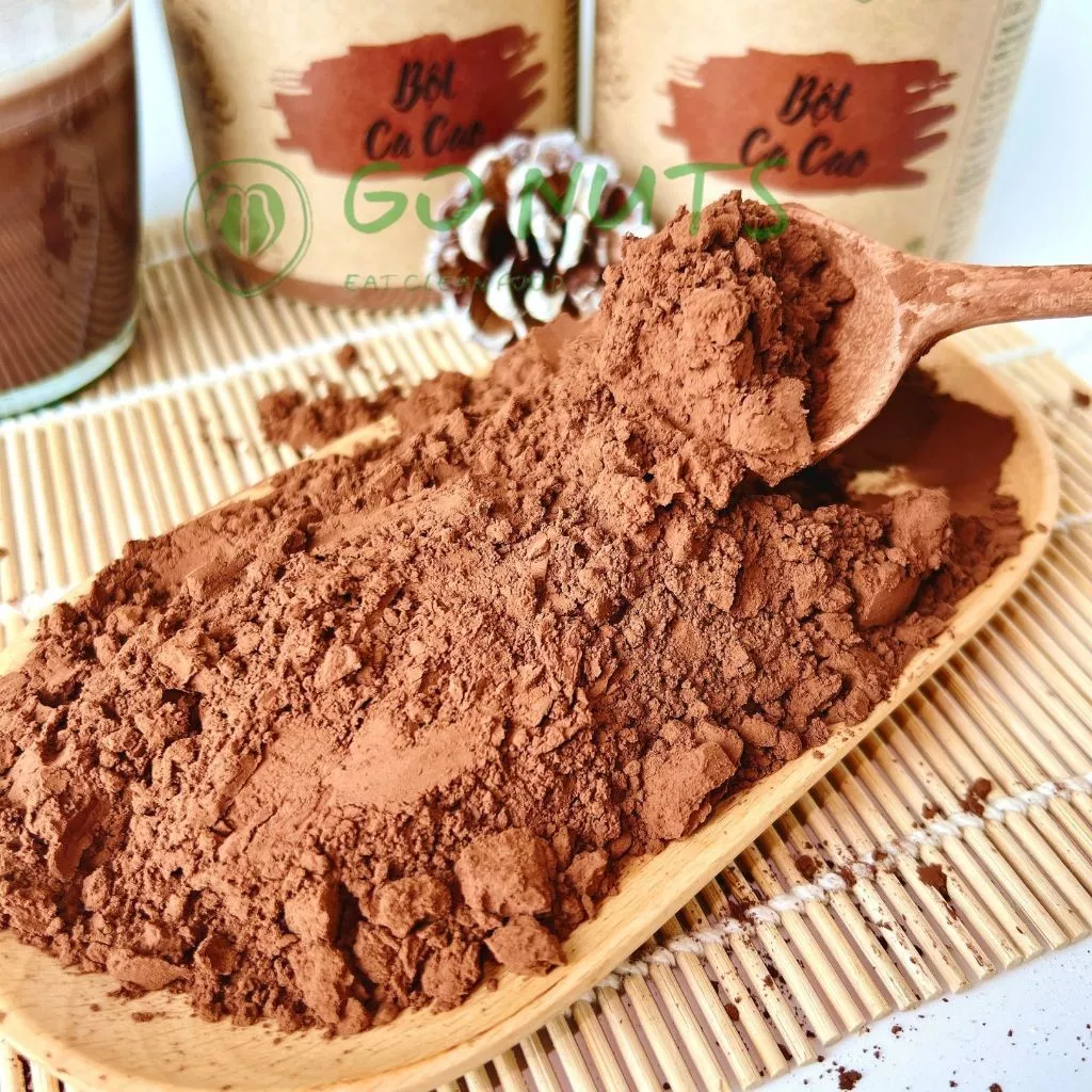 Bột Cacao loại ngon siêu mịn, nguyên chất 100%, đậm vị, không đường GO NUTS hộp 250g
