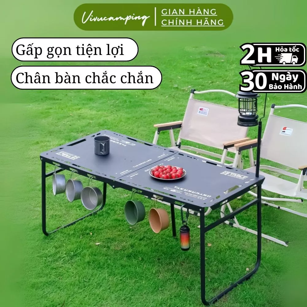 Bàn IGT Chính Hãng Takumurano Dã Ngoại Gấp Gọn Tiện Dụng, Dễ Lắp Ghép Chất Liệu Thép Carbon Siêu Bền