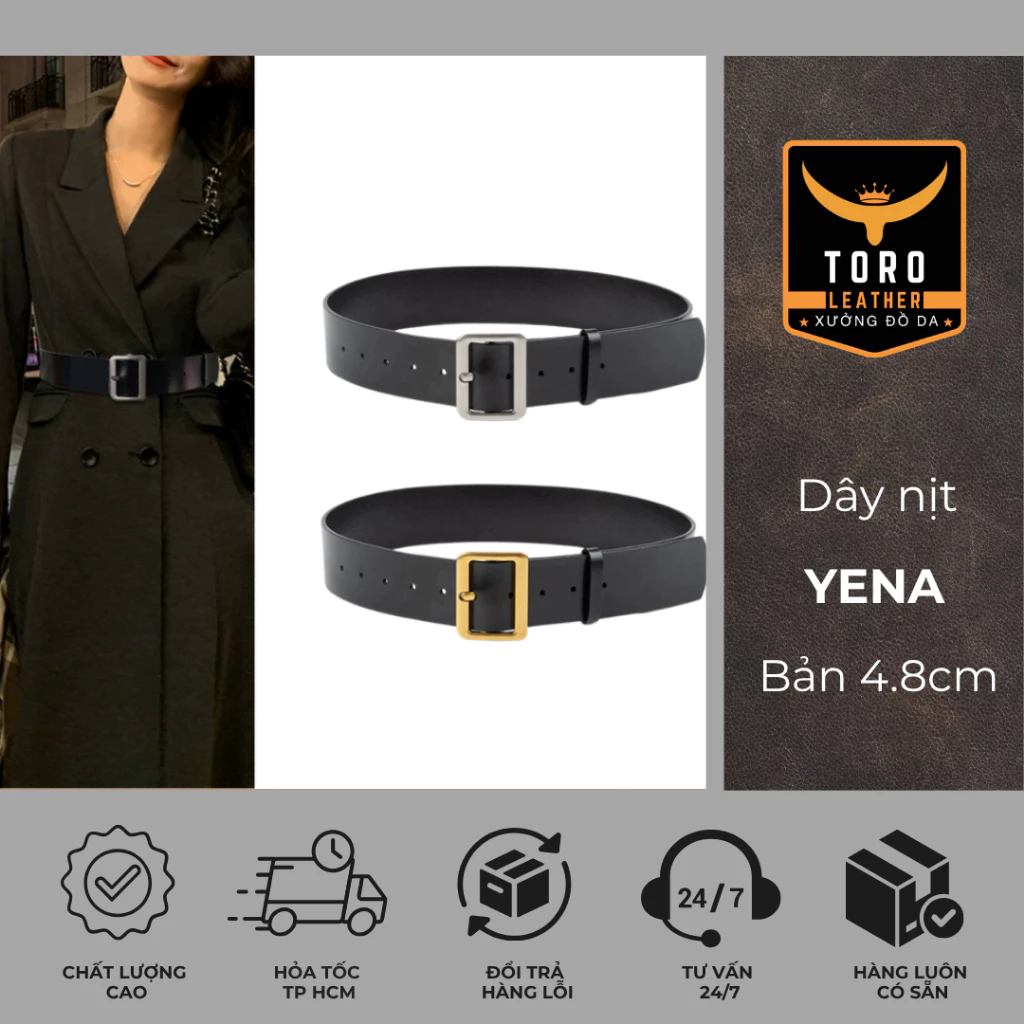 Thắt lưng【Bảo hành 5 năm】Dây nịt da thật 100% - Dây nịt - mã DNYN