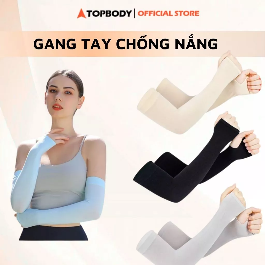 Găng Tay Chống Nắng, Tia UV Bằng Lụa Lạnh Mỏng Mịn UNISEX TOPBODY-GANGT02